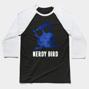 Nerdy Bird Owl Baseball T-Shirt
